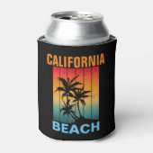 CALIFORNIA BEACH  RETRO ZONSONDERGANG CUSTOM BLIKJESKOELER (Blikje Voorkant)