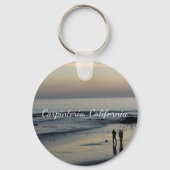 California Beach Scene Sleutelhanger (Voorkant)