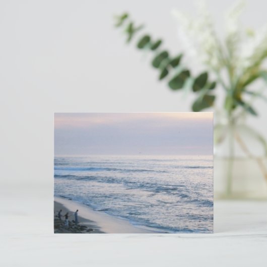 California Beach Sunset Custom La Jolla Briefkaart (Staand voorkant)