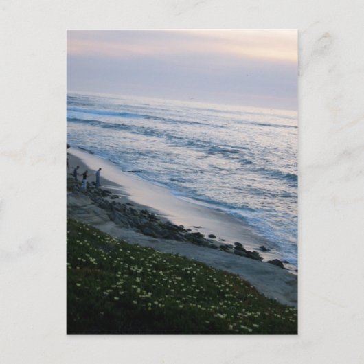 California Beach Sunset Custom La Jolla Briefkaart (Voorkant)