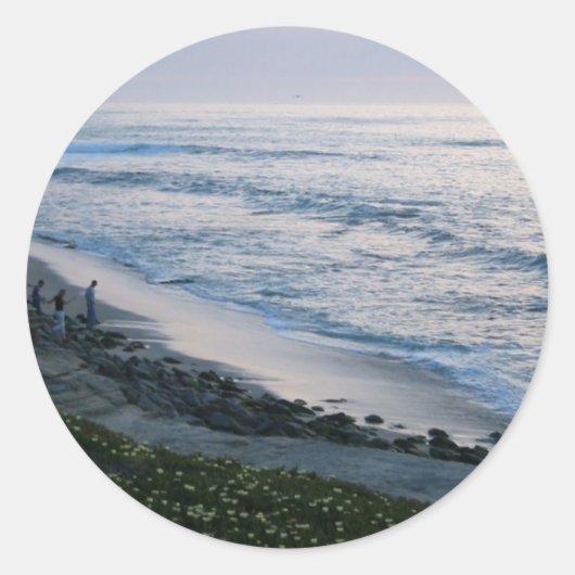 California Beach Sunset Custom La Jolla Stickers (Voorkant)