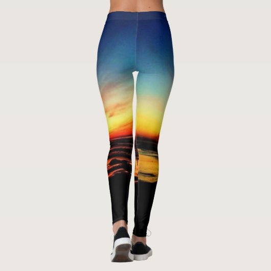 California Beach Sunset Leggings (Achterkant)