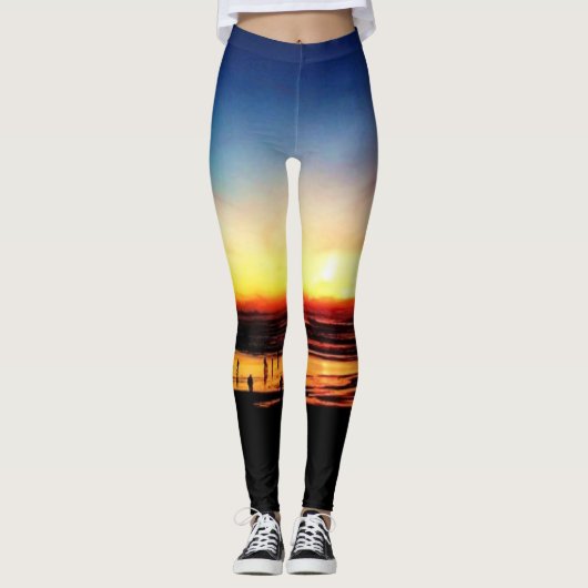 California Beach Sunset Leggings (Voorkant)