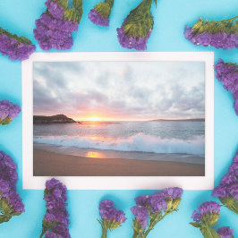 California Beach Sunset Ocean Waves Tissuepapier