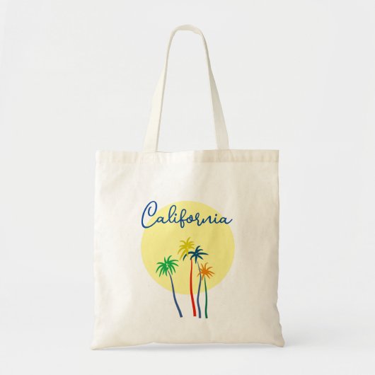 California Beach Sunset Tote Bag (Voorkant)