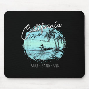 California Beach Surf Summer Surfer Gift Muismat