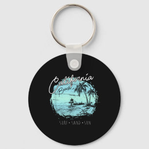 California Beach Surf Summer Surfer Gift Sleutelhanger