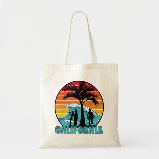 California Beach Surfers Tote Bag (Voorkant)