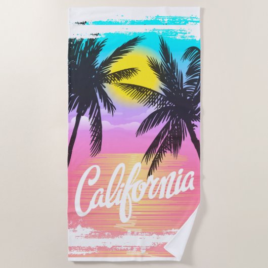 California Beach Towel Strandlaken (Voorkant)