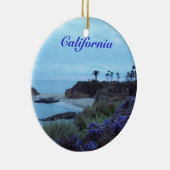 California Beach Uitzicht Keramisch Ornament (Rechts)