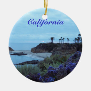 California Beach Uitzicht Keramisch Ornament