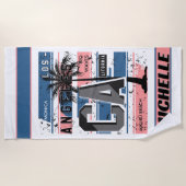 California Beach Vibes Design Strandlaken (Voorkant)