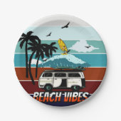 CALIFORNIA BEACH VIBES PAPIEREN BORDJE (Voorkant)