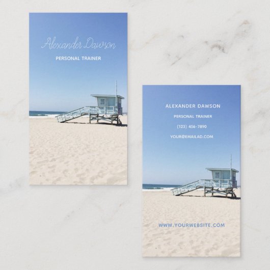 California Beach - Visitekaartje (Voorkant / Achterkant)