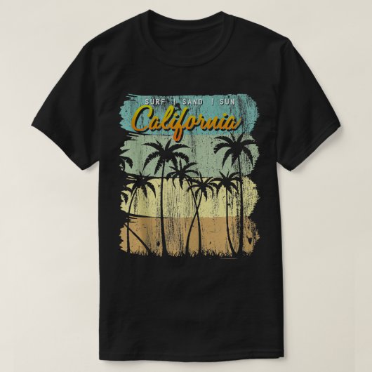 California Beach Zomer Surf Surfer  Cadeau T-shirt (Design voorkant)