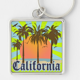California Beaches Sunset Sleutelhanger