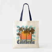 California Beaches Sunset Tote Bag (Voorkant)