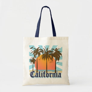California Beaches Sunset Tote Bag