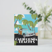 California beaches Vacation print Briefkaart (Staand voorkant)