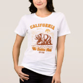 California Bear Art – Golden State  Tri-Blend Shirt (Voorkant)