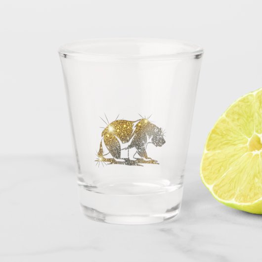 California Bear shot glass Glas (Voorkant)