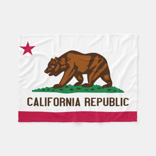 California Beer Flag Blanket Fleece Deken (Voorkant (Horizontaal))