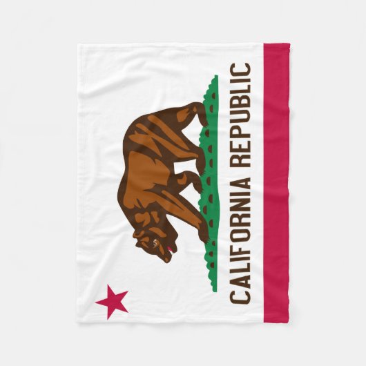 California Beer Flag Blanket Fleece Deken (Voorkant)