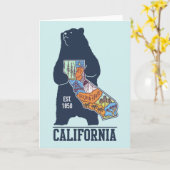 California Beer Golden State Card Kaart (Gele Bloem)
