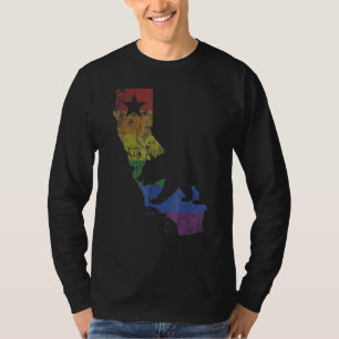 California Beer Lgbtq+ Gay Lesbian Pride Flag Mann T-shirt