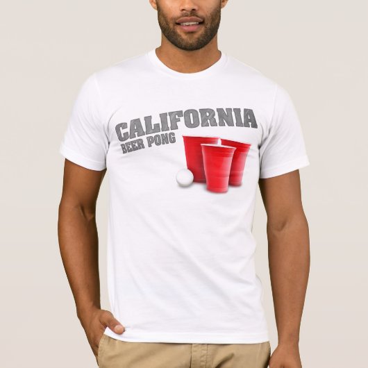 California Beer Pong T-Shirts (Voorkant)