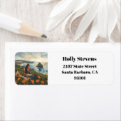 California Beer Poppies Flowers Retouradres Etiket (Insitu)