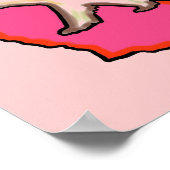 California beer staat roze aangepast formaat poste poster (Hoek)