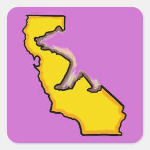 California beer staat symbool voor paarse stickers