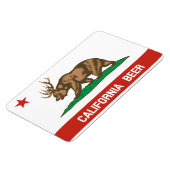 California Beer State Flag Beer Herten Flexi Magne Magneet (Linkerzijde)