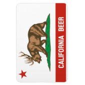 California Beer State Flag Beer Herten Flexi Magne Magneet (Verticaal)