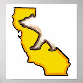 California beer State symbol wall poster (Voorkant)