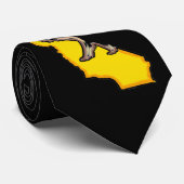 California beer State symbol zwarte necktie Stropdas (Opgerold)
