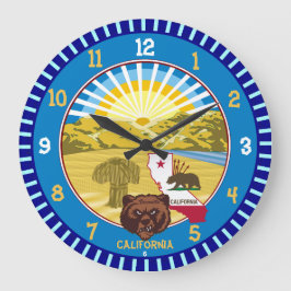 California Beer Wall Clock (Changeable City Name) Grote Klok