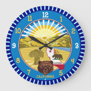 California Beer Wall Clock (Changeable City Name) Grote Klok