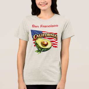 California Bella+Canvas Dames Tri-Blend Shirt