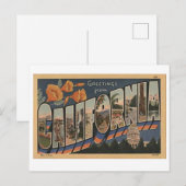 California Big Letter Briefkaart (Voorkant / Achterkant)