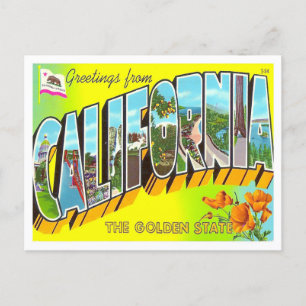 California  Big Letters Briefkaart