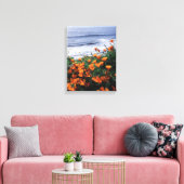 California, Big Sur Coast, California Poppy Canvas Afdruk (Insitu (Woonkamer))