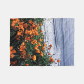 California, Big Sur Coast, California Poppy Fleece Deken (Voorkant (Horizontaal))