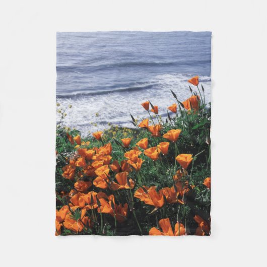 California, Big Sur Coast, California Poppy Fleece Deken (Voorkant)
