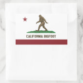 California Bigfoot Rechthoekige Sticker (Tas)