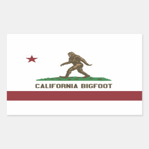 California Bigfoot Rechthoekige Sticker