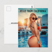 CALIFORNIA BIKINI G-STRING GIRL BRIEFKAARTEN (Voorkant / Achterkant)