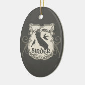 California Birder Shield Keramisch Ornament (Links)