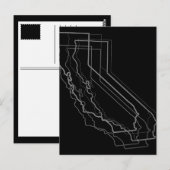 california blur briefkaart (Voorkant / Achterkant)
